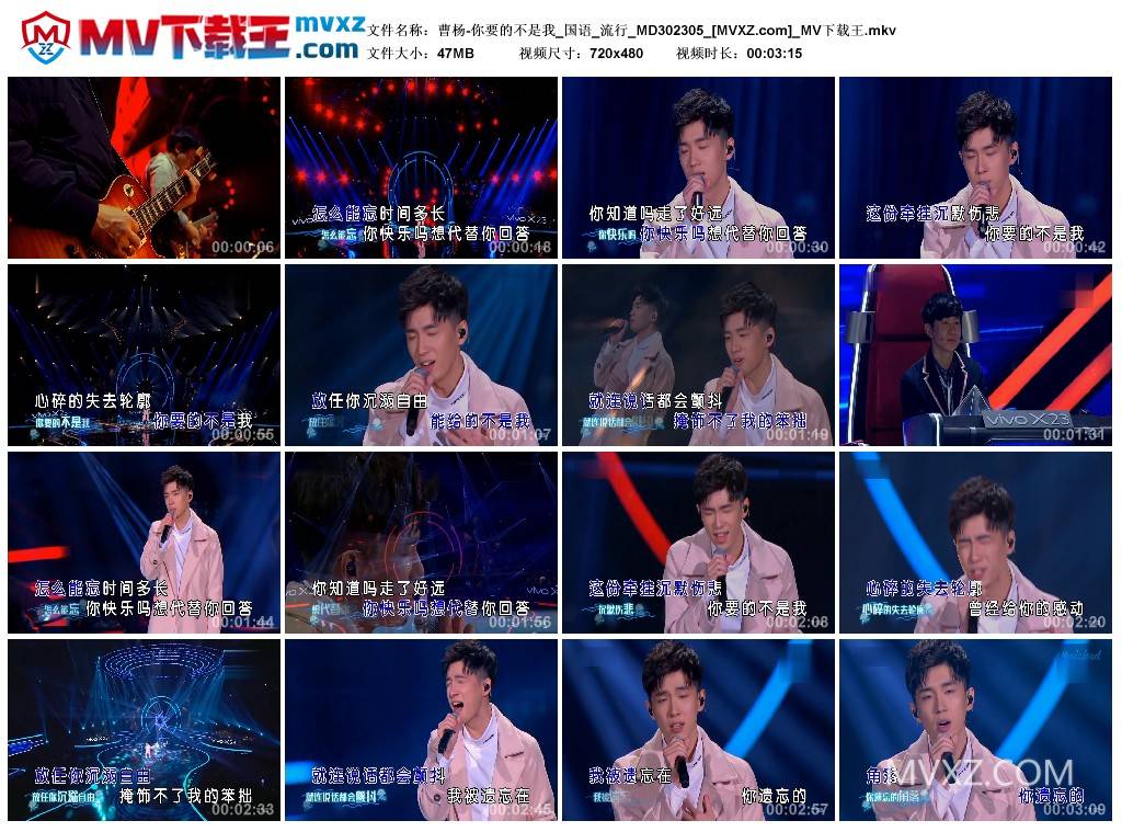 曹杨-你要的不是我_国语_流行_MD302305